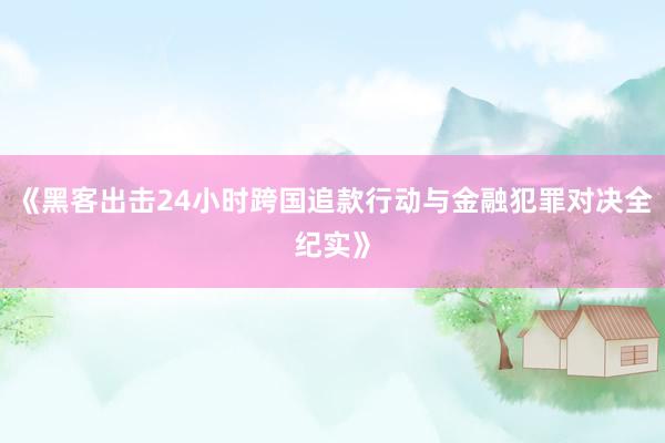 《黑客出击24小时跨国追款行动与金融犯罪对决全纪实》